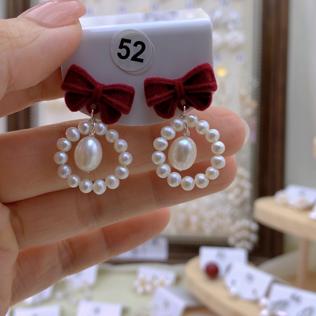 未镶嵌耳饰淡水珍珠