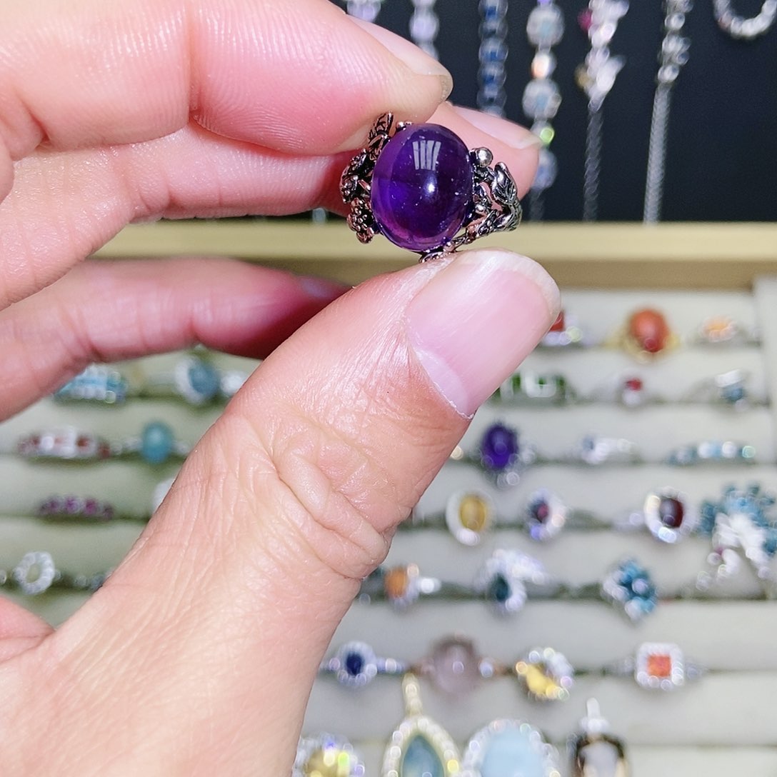 【闪购商品】未镶嵌戒指紫晶