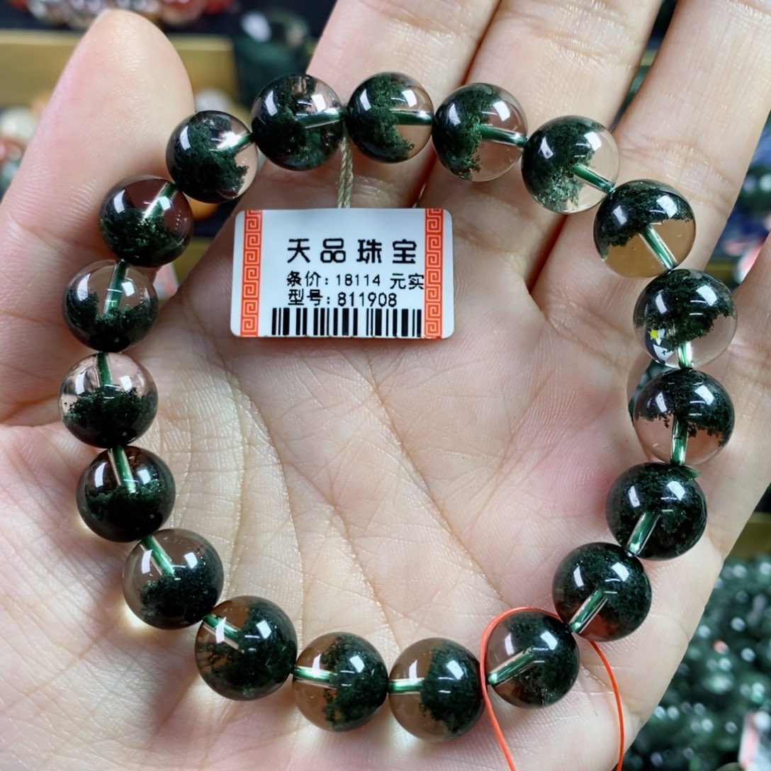 水晶手串未镶嵌绿幽灵811908