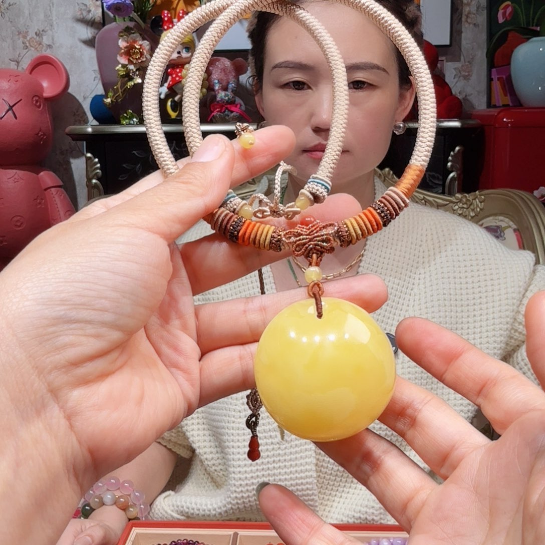琥珀项链未镶嵌项链