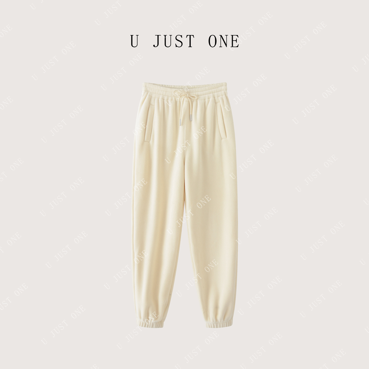 【U JUST ONE】舒适长裤时尚休闲裤保暖女款束脚裤休闲UJ00096