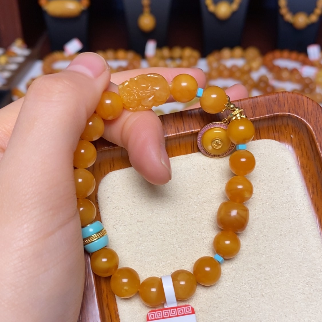 【闪购商品】未镶嵌蜜蜡手链手串