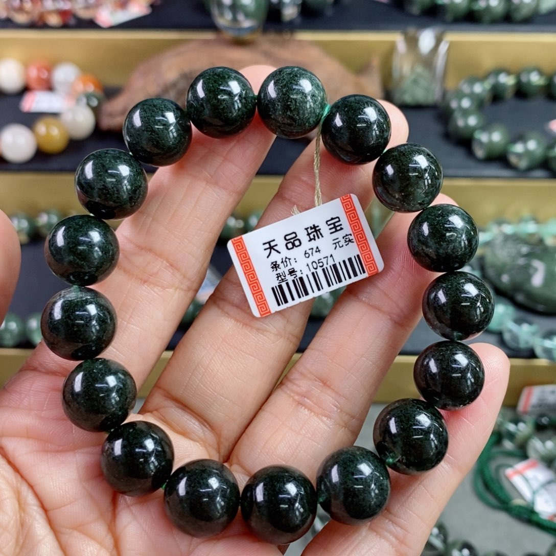 水晶手链未镶嵌用****8绿幽灵手链10571