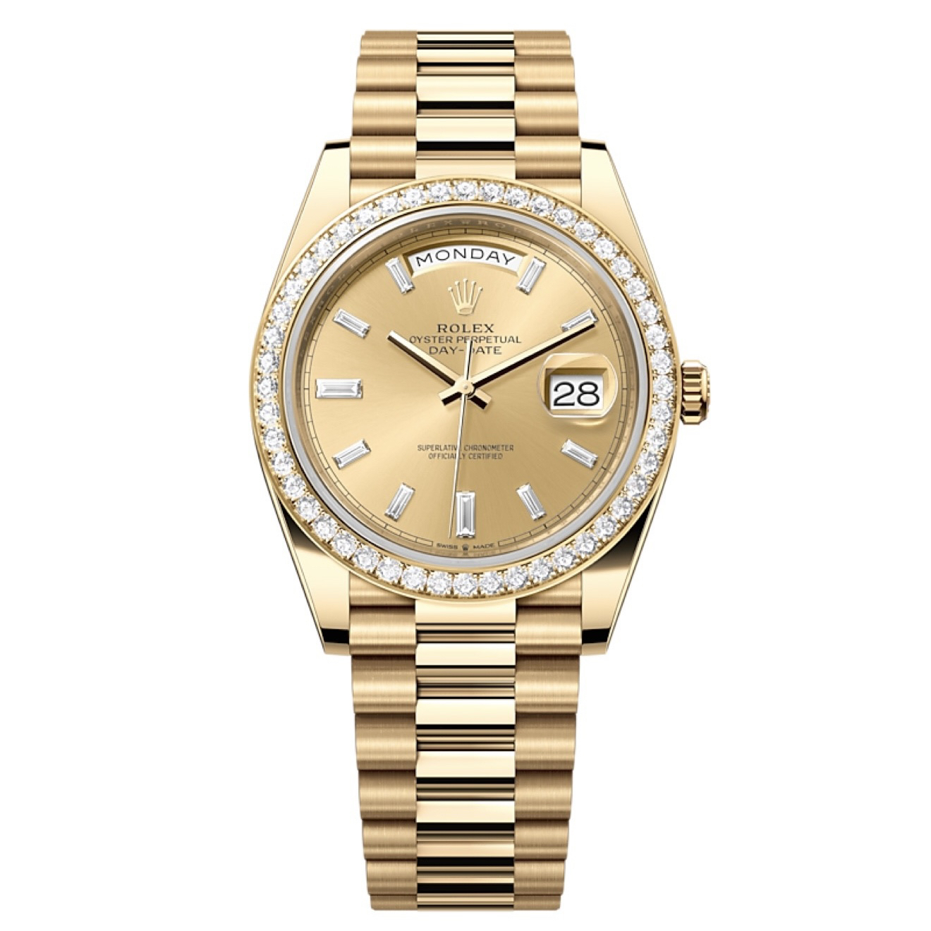 99新 Rolex/劳力士 228348圈钻黄冰糖/40毫米/24年全套