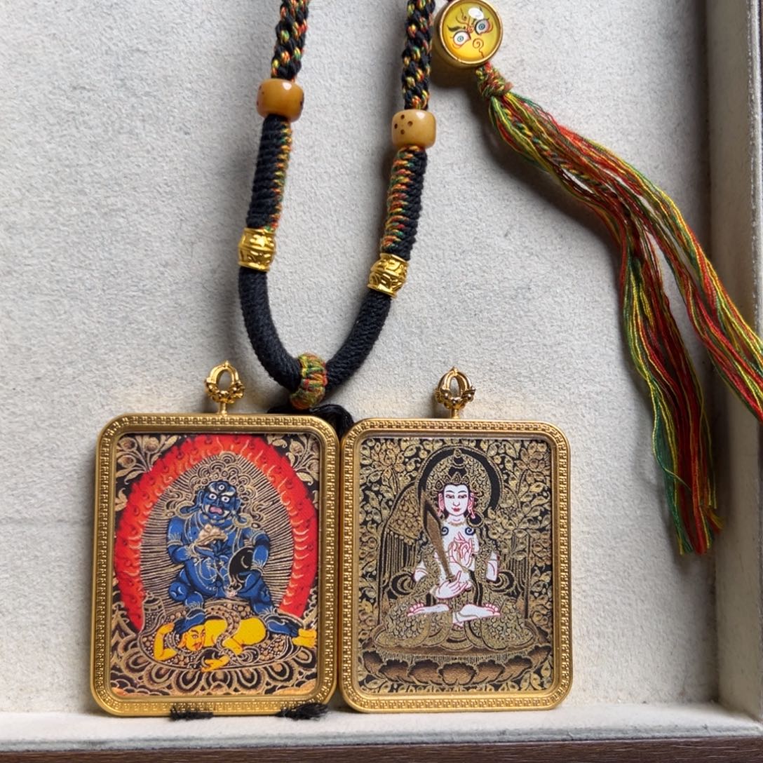 涨***气吊坠双面定制虚空和黑c