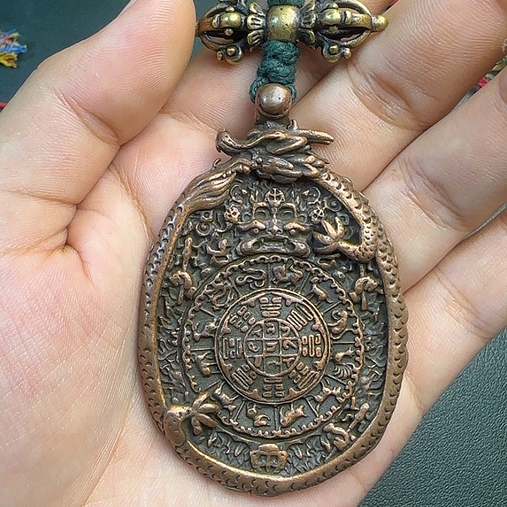 铜铁合金类北***笨藏传工艺品九宫八卦