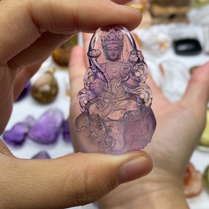 水晶颈饰未镶嵌独*侠定制