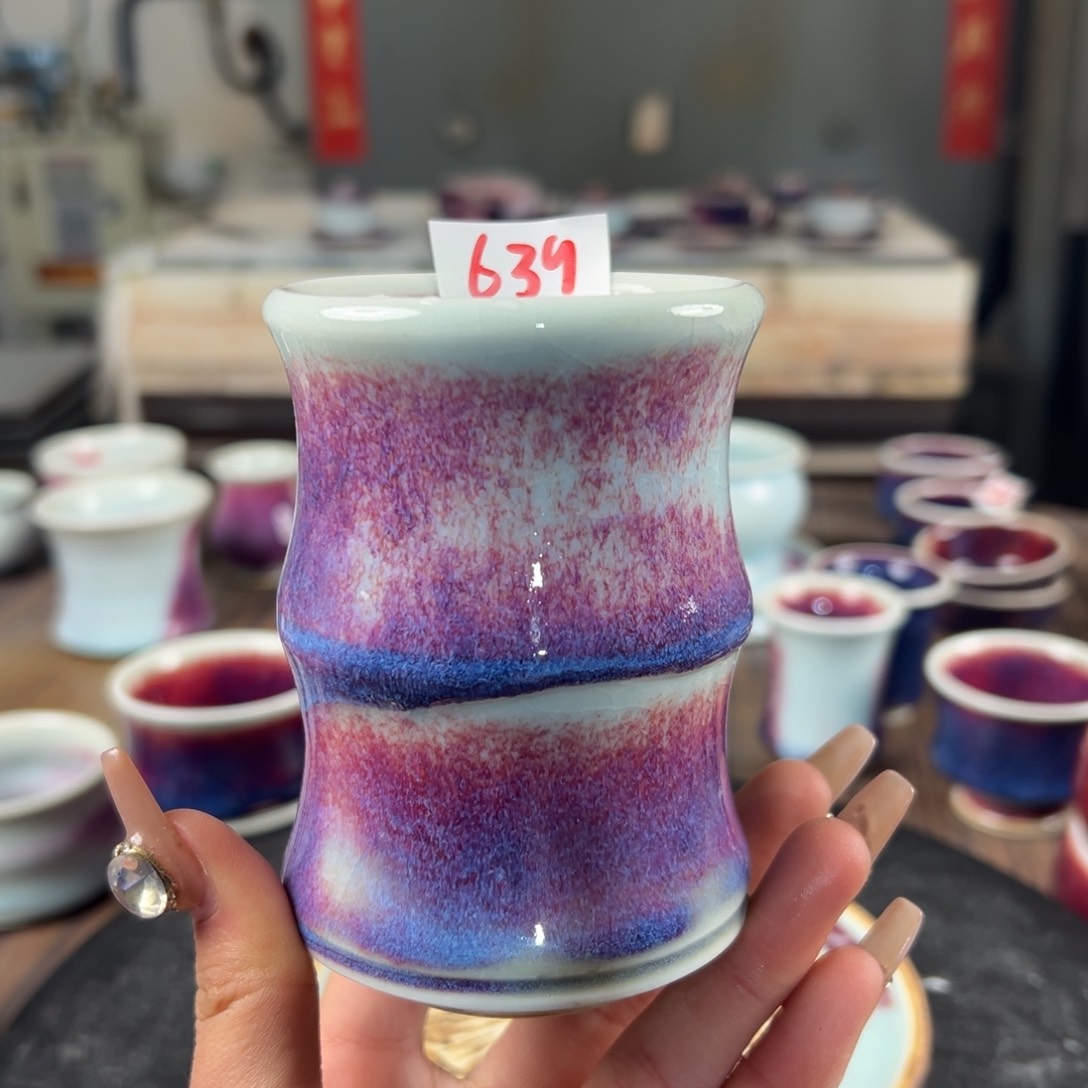 瓷片微瑕主人杯纯手工