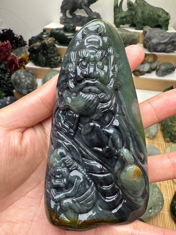 和田玉钟馗手把件