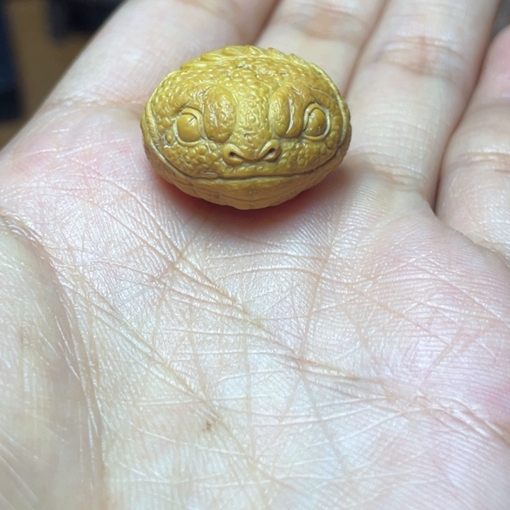 吊坠凤眼菩提21.6mm雕刻金蟾 麒麟三通
