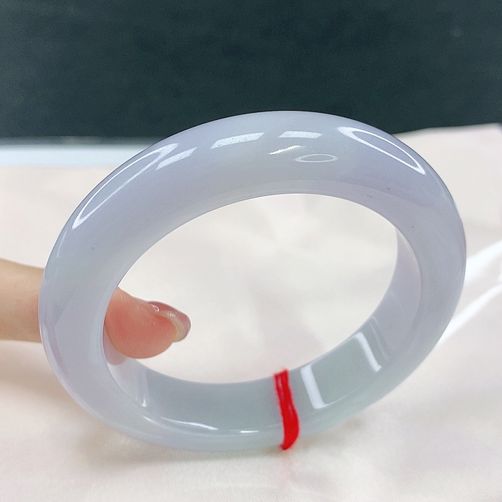 翡翠未镶嵌手镯圈53.7，79034