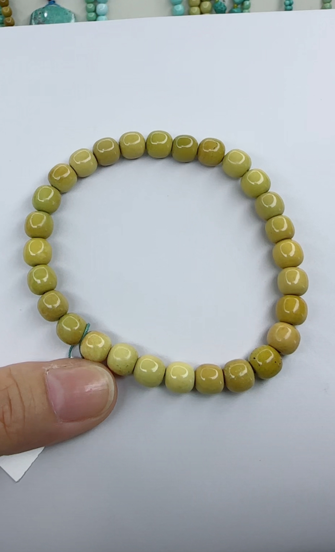 天然原矿绿松石手串