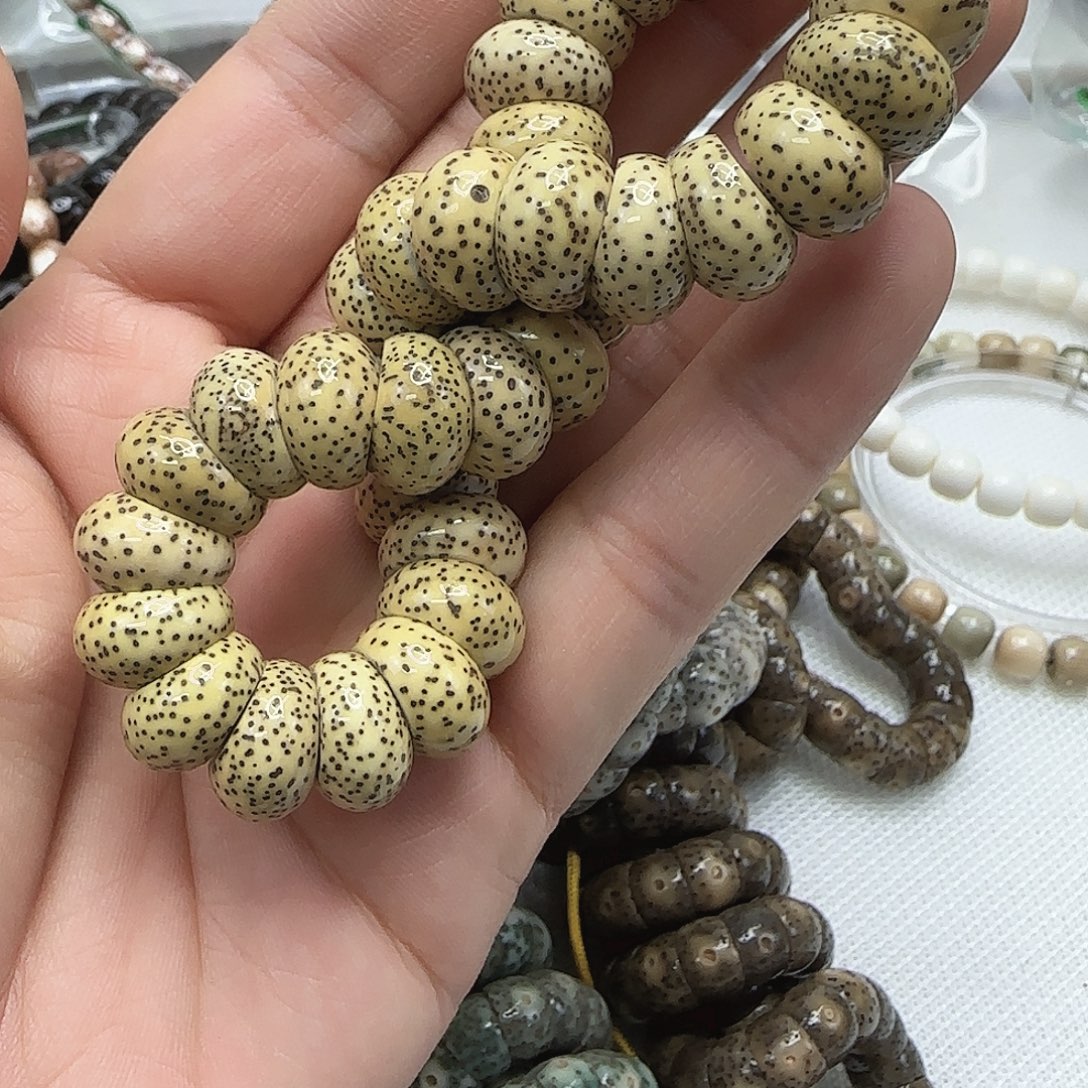星月菩提手串88傲世黄星月菩提13蒜瓣大肠单圈