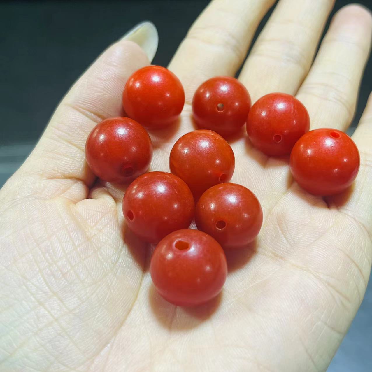 【胖】锦红色玛瑙单珠吊坠多样性发其一@k