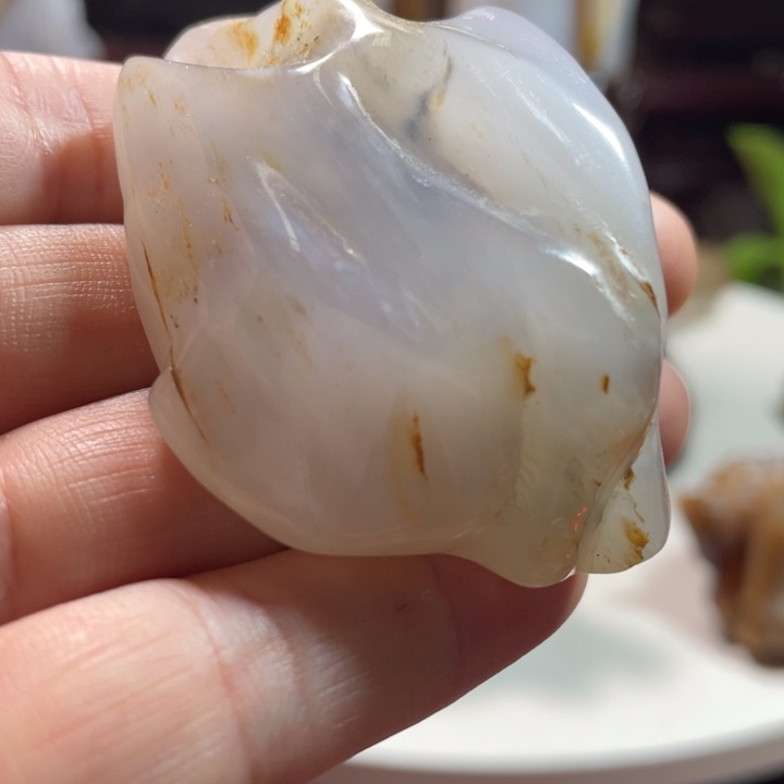 石材家居摆件硅化木