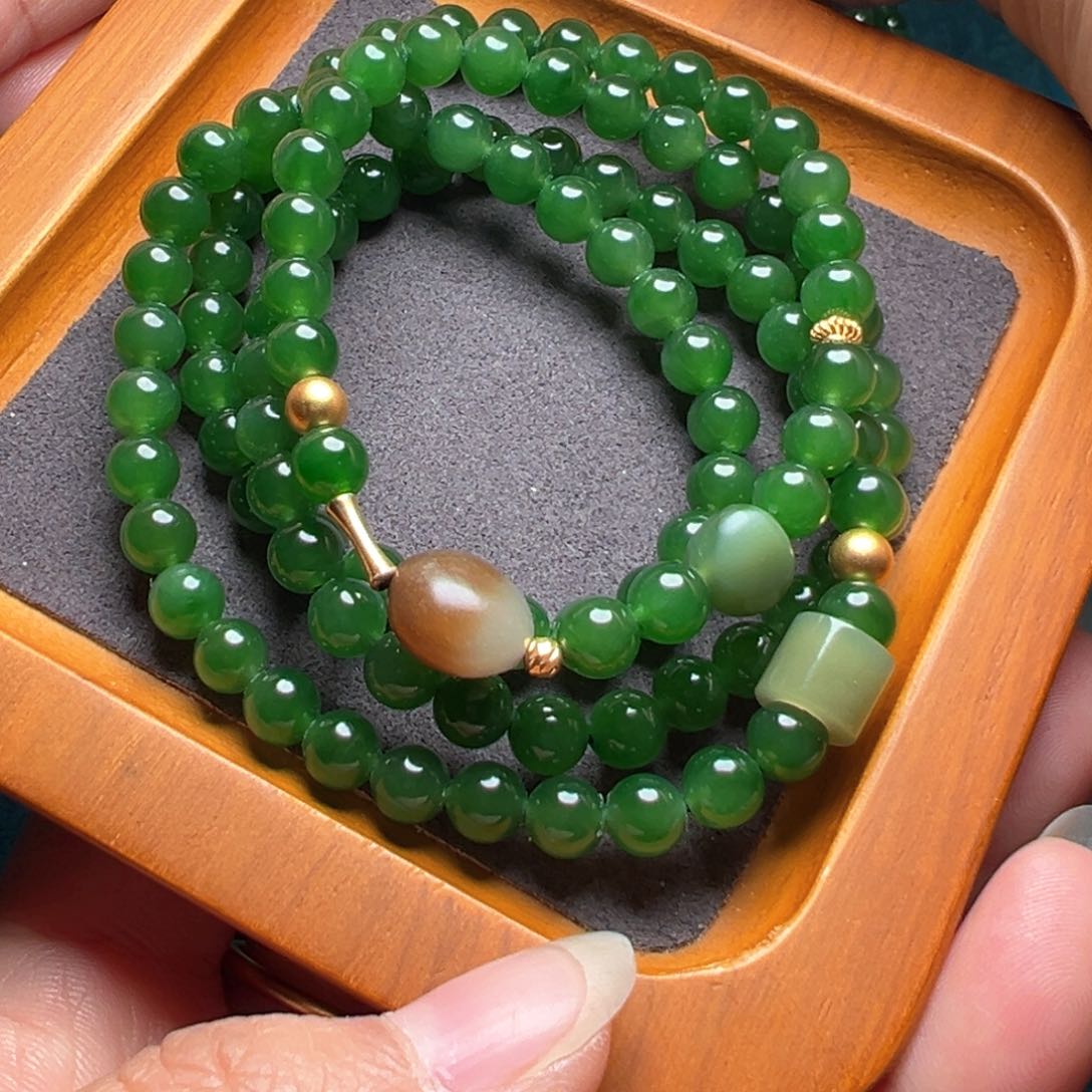 和田玉手串未镶嵌