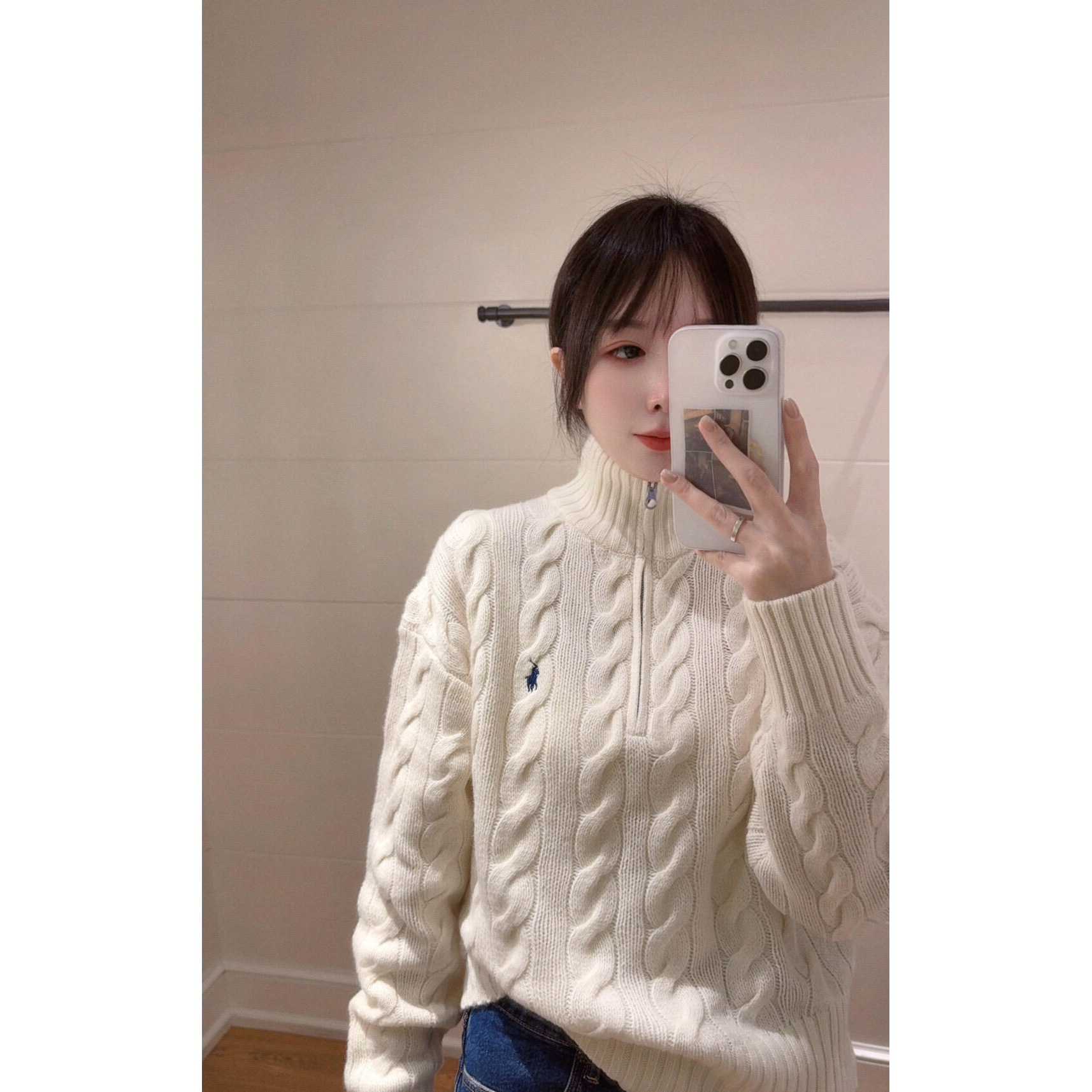 【潮品馆】2025SS冬季新品好命哥同款半拉链针织衫套头麻花毛衣男女