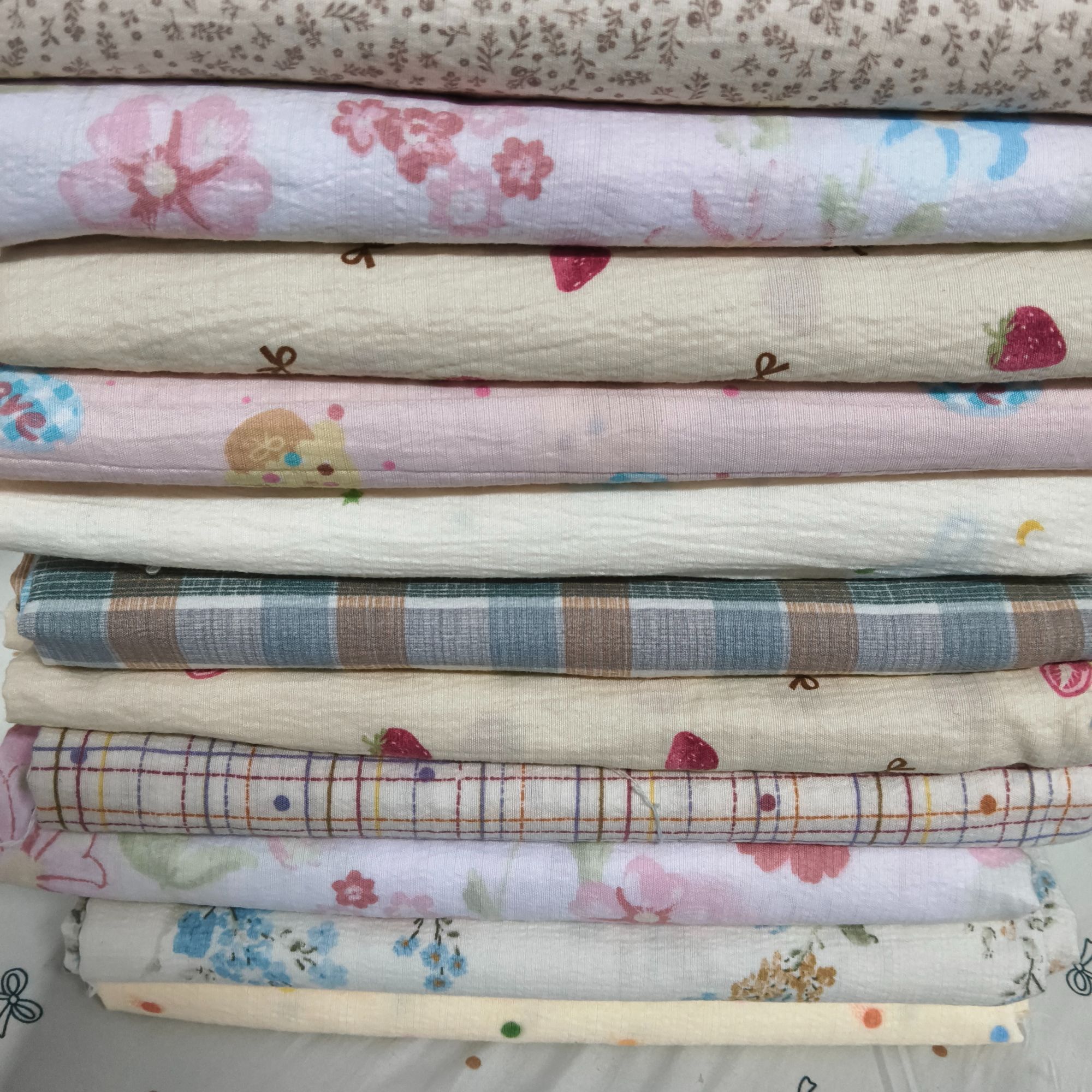 【柯景家纺】未加工床单印花被罩皱皱纱以直播间讲解为主