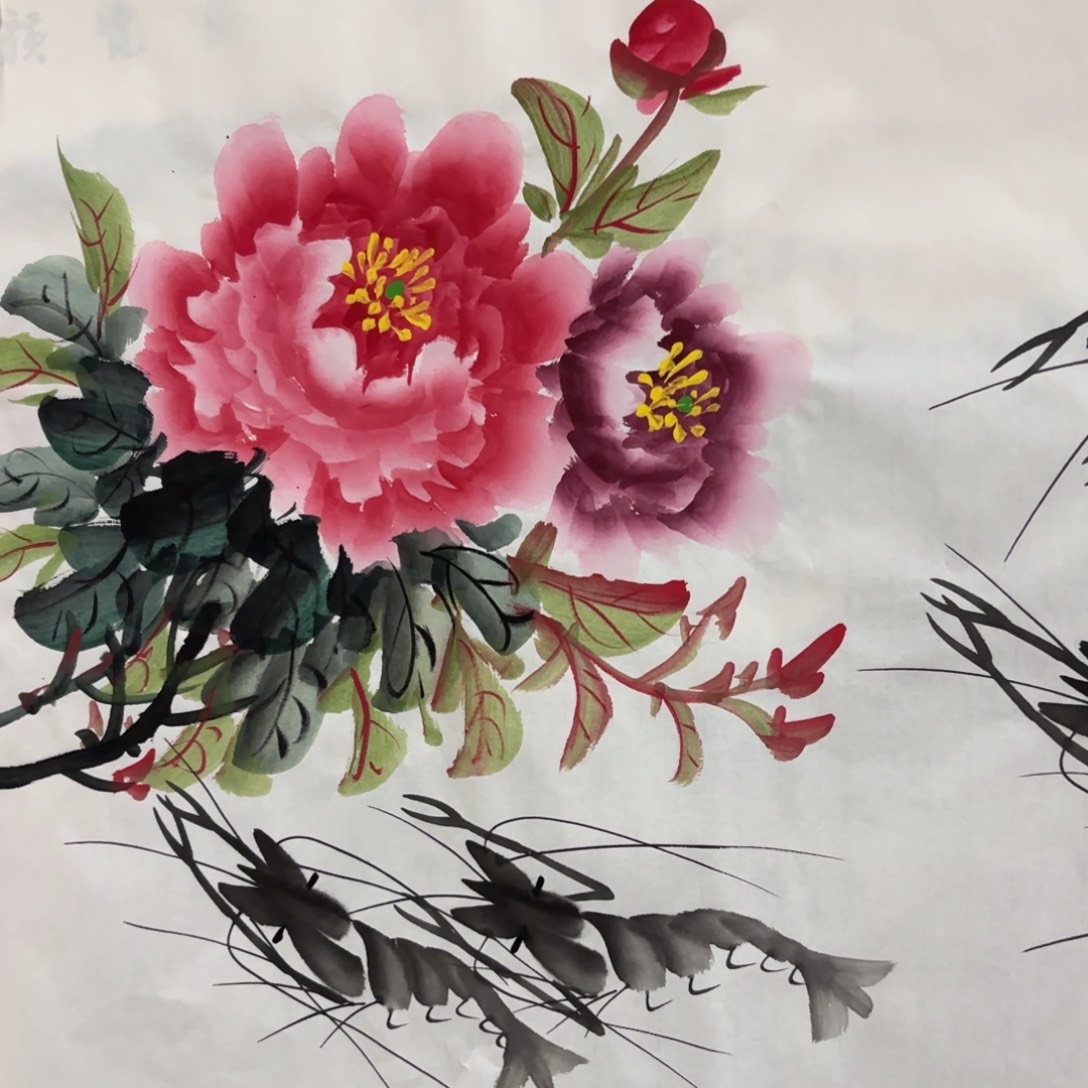 国画黎玲画家作品山水花鸟精品纯手绘
