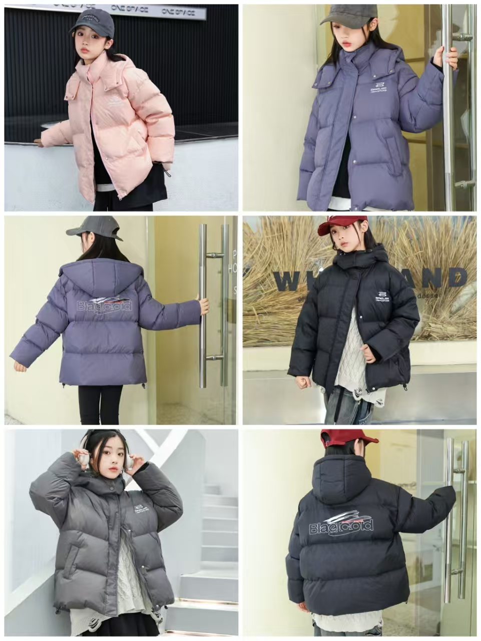 【B.Duck】小黄鸭2025新款羽绒服加厚儿童连帽白鸭绒中大童外套012