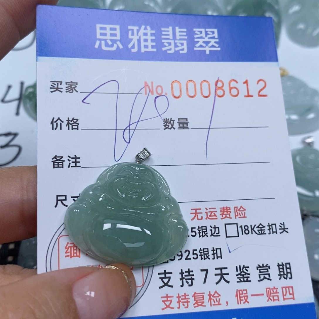 翡翠颈饰未镶嵌天然缅甸翡翠