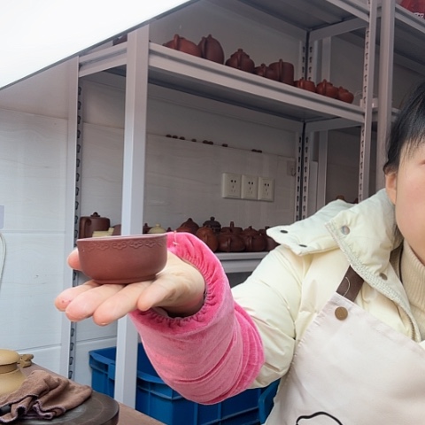 紫砂如意杯如意杯