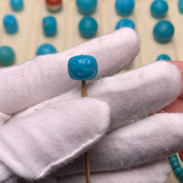 绿松石未镶嵌绿松石博古10.6