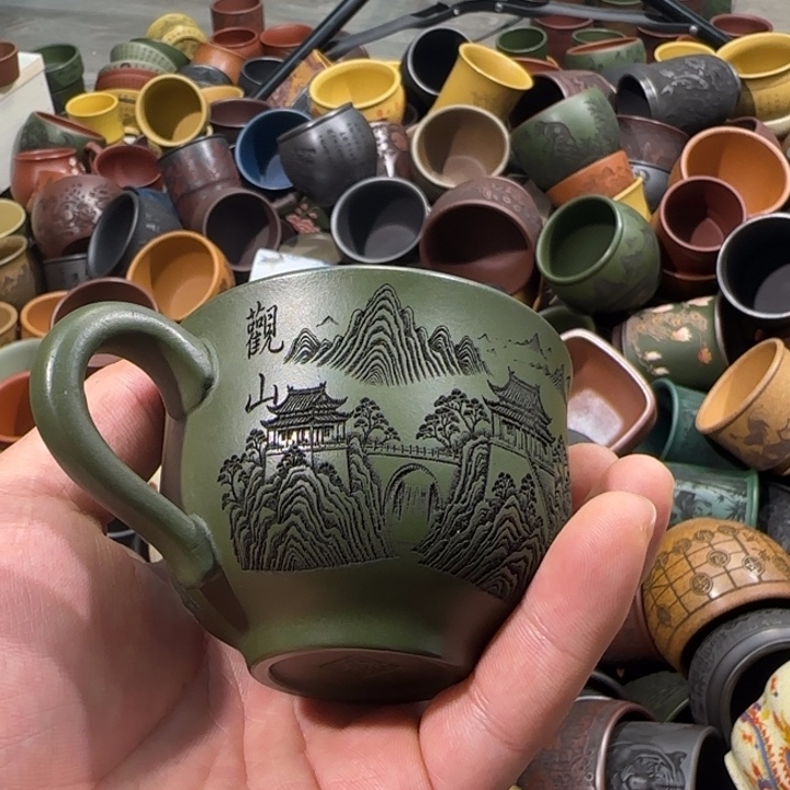 茶杯紫砂全手工制作工艺