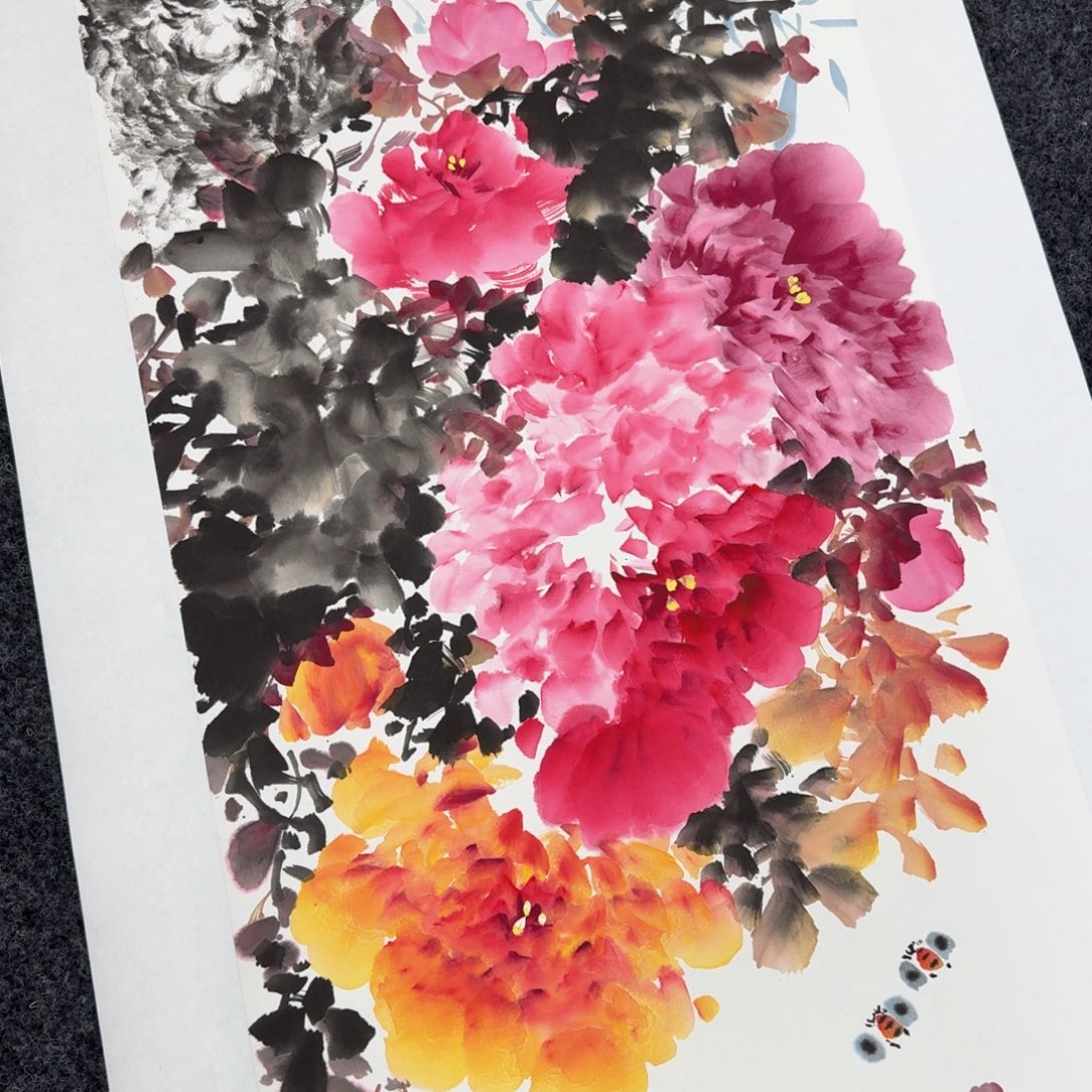 国画国画作品山水花鸟纯手绘