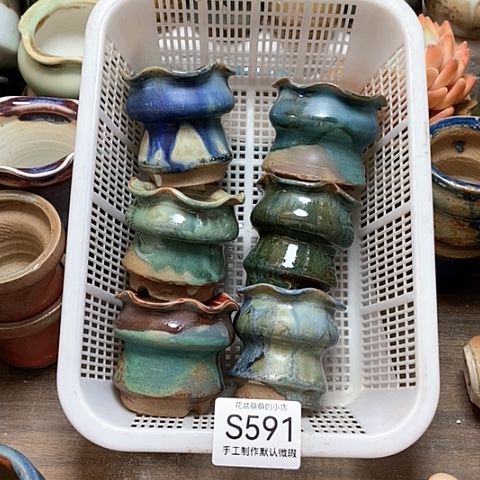 紫砂花盆591微瑕品口径4厘米左右