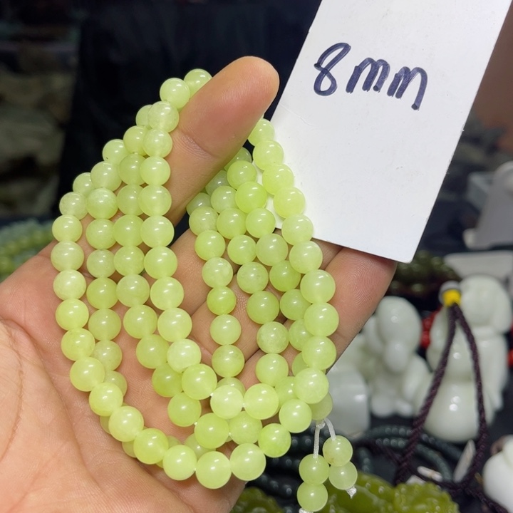 蛇纹石玉项链未镶嵌