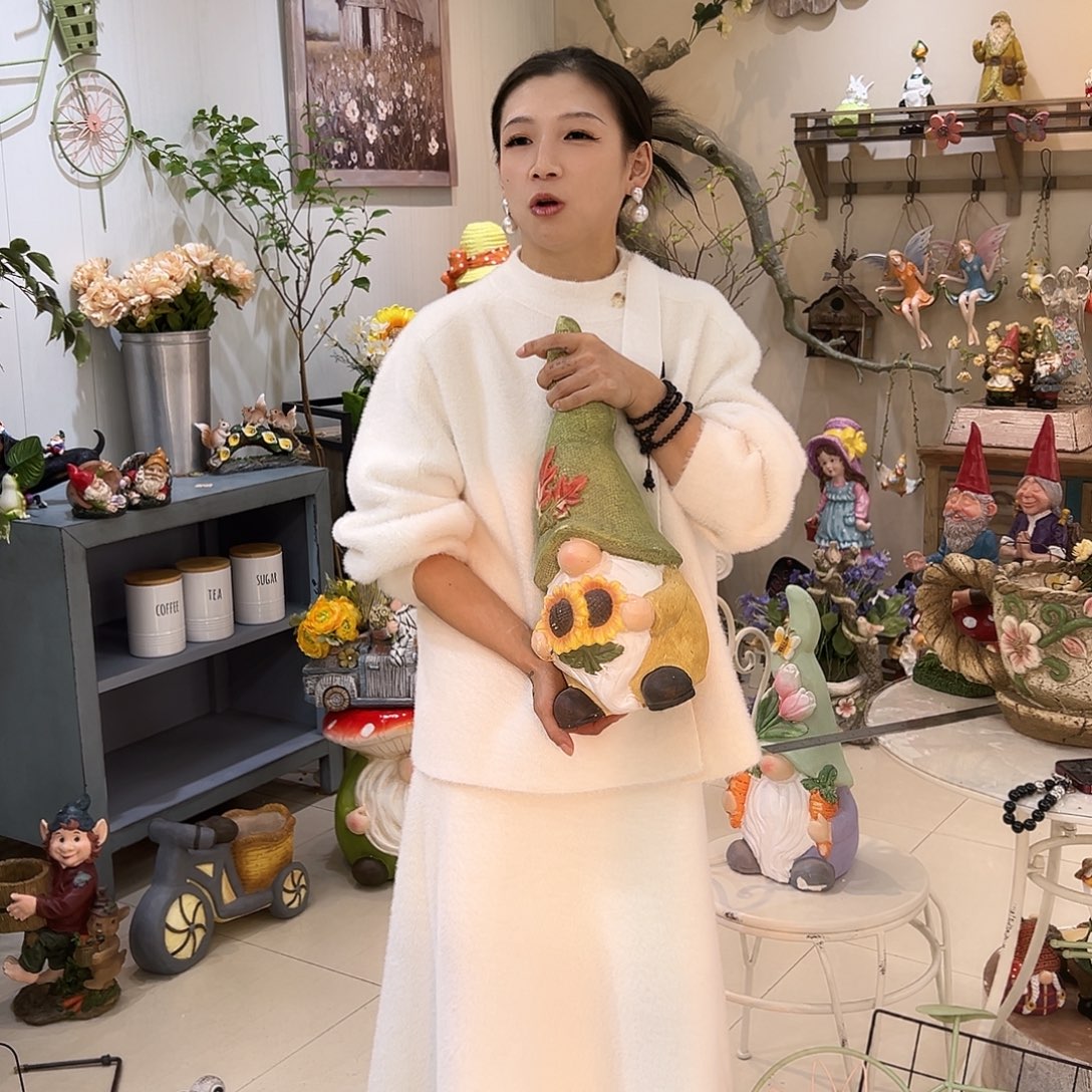 花园摆件红红火火