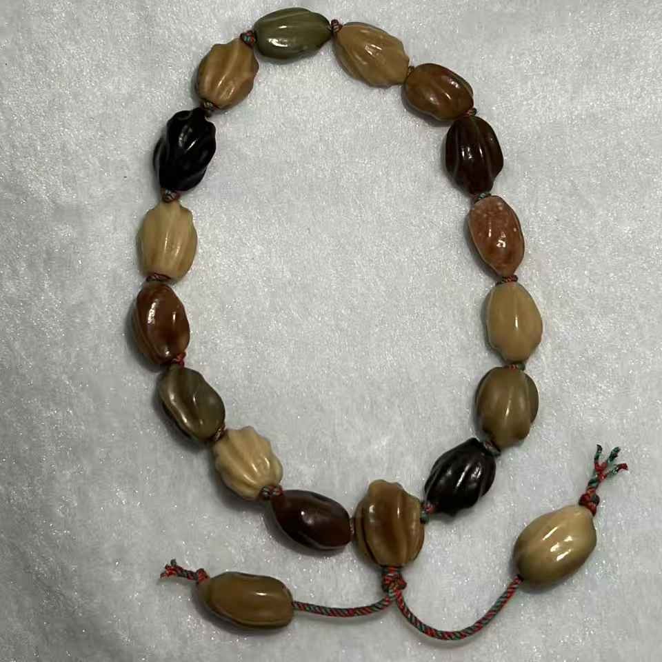 山河锦文玩原生态龙脊原子手持