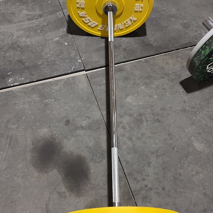 微瑕72公斤杠铃套餐黄绿灰送卡扣护肩