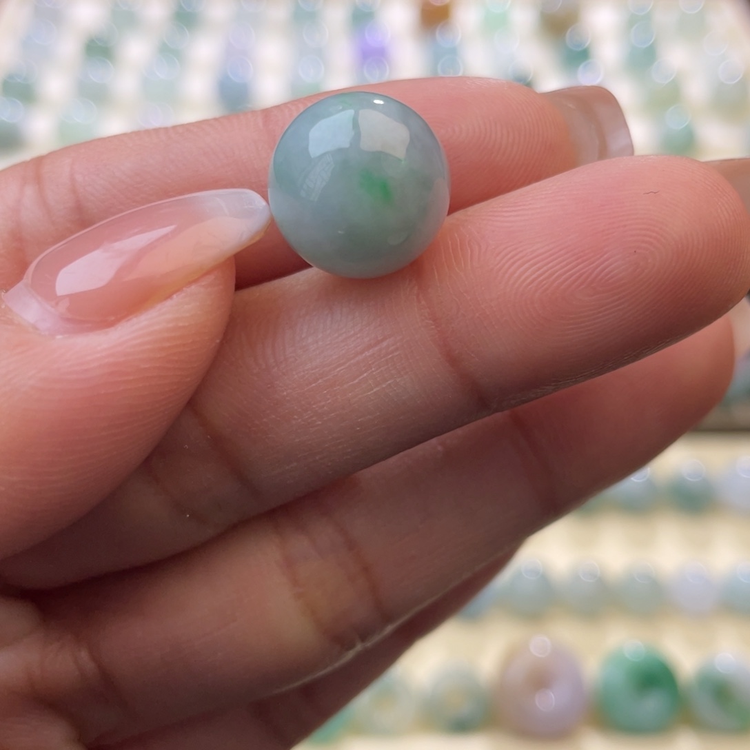 翡翠散珠福利圆珠12.4 不鉴赏 介意勿拍
