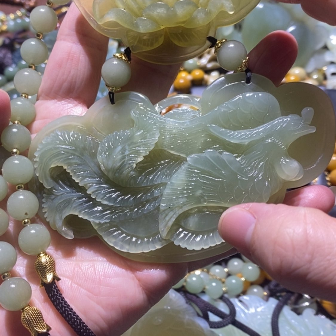 【闪购商品】岫玉毛衣链未镶嵌