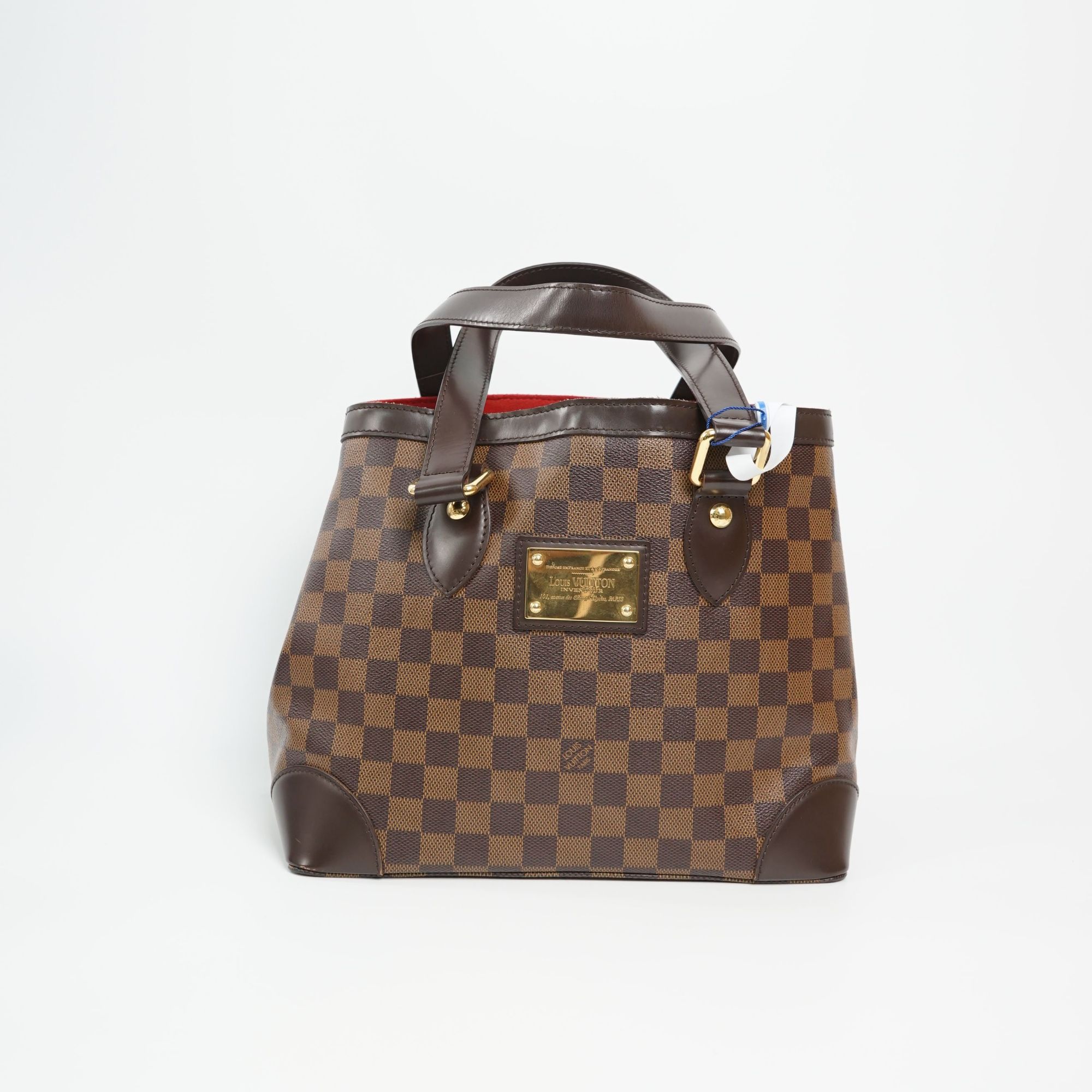 95新 LouisVuitton/路易威登 金标南瓜包小号棕棋盘格/DS012115