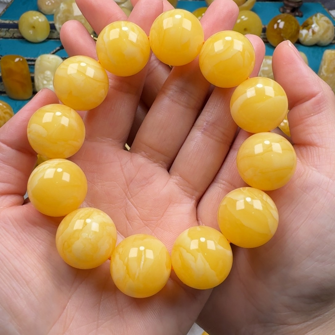 琥珀手链未镶嵌蜜蜡