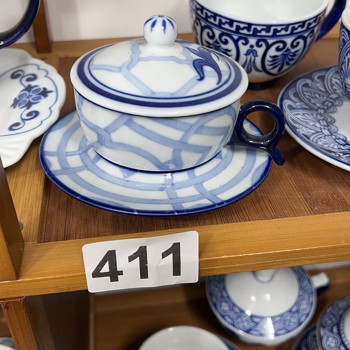 摆件青花瓷手工手绘高温釉下彩家居咖啡杯