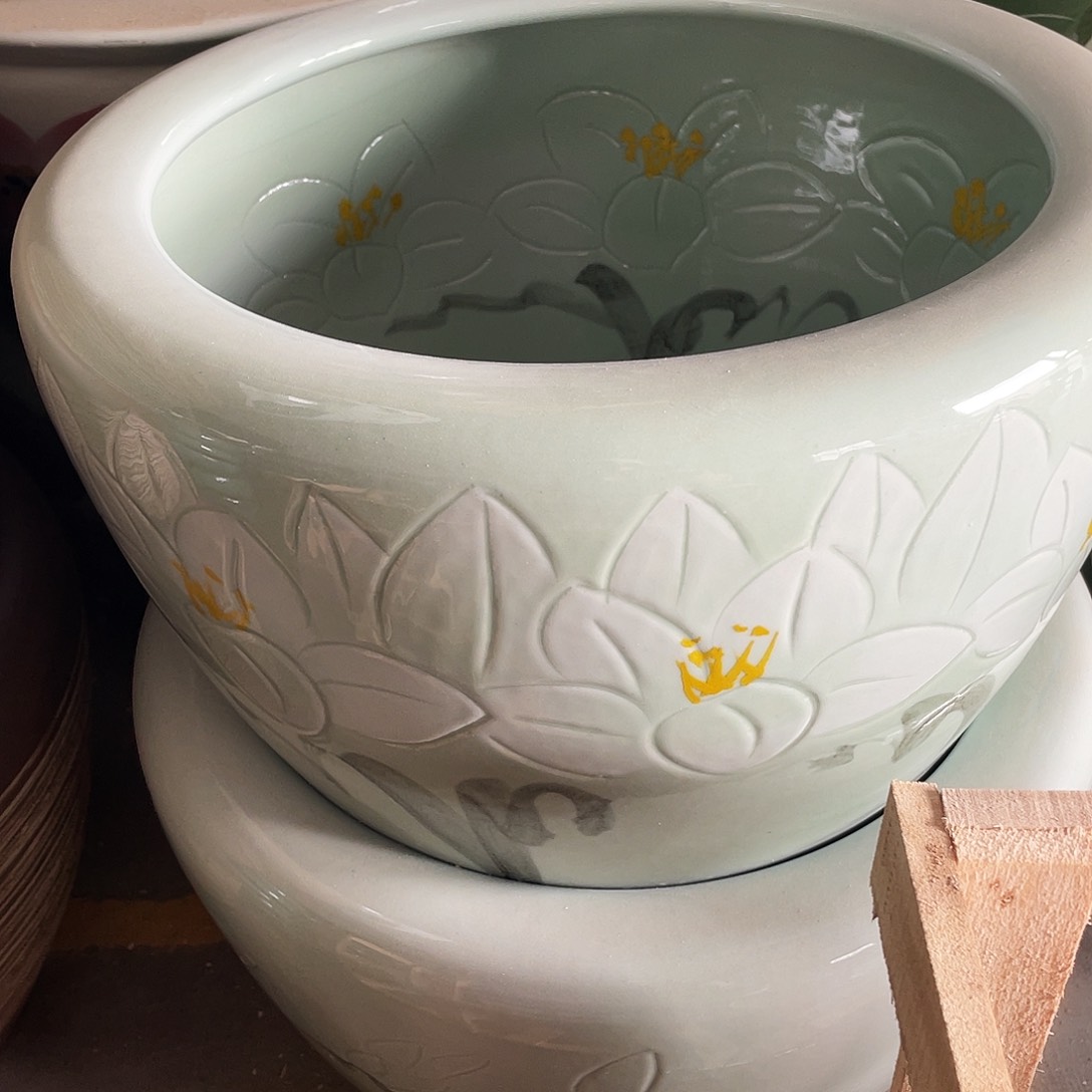 缸41@25➕圆底座景德镇陶瓷