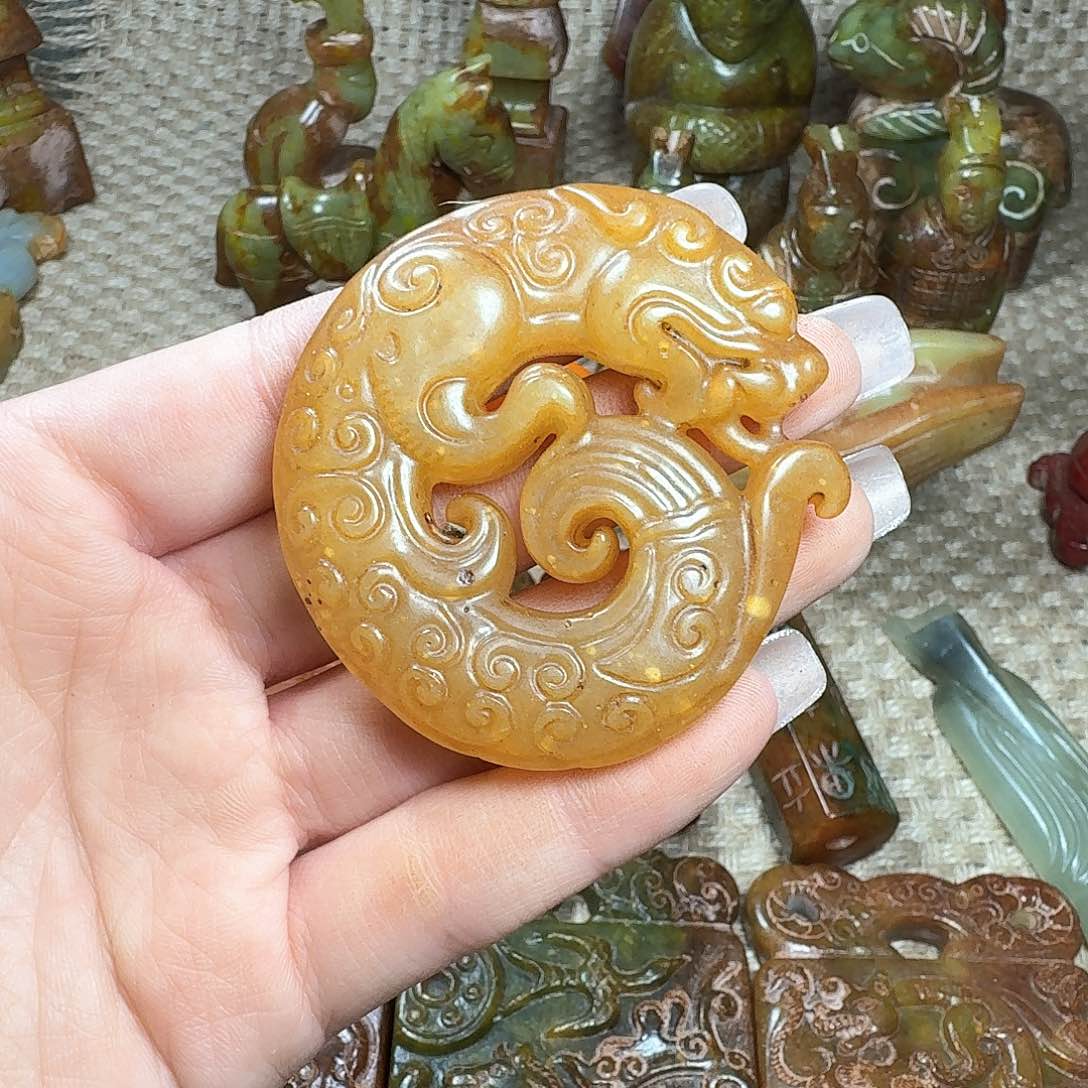 白玉菩提吊坠挂件