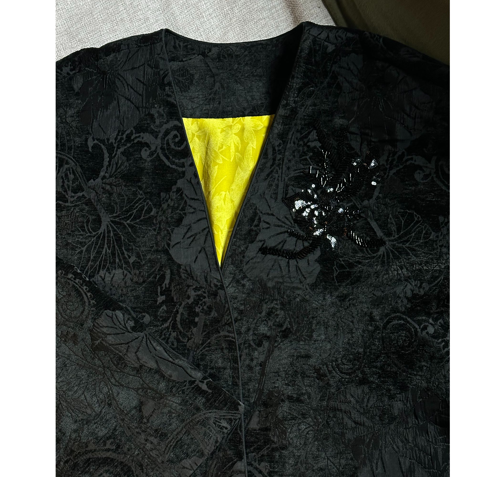 彩彩美学定制【玄月】新中式国风提花钉珠外套WY-A054