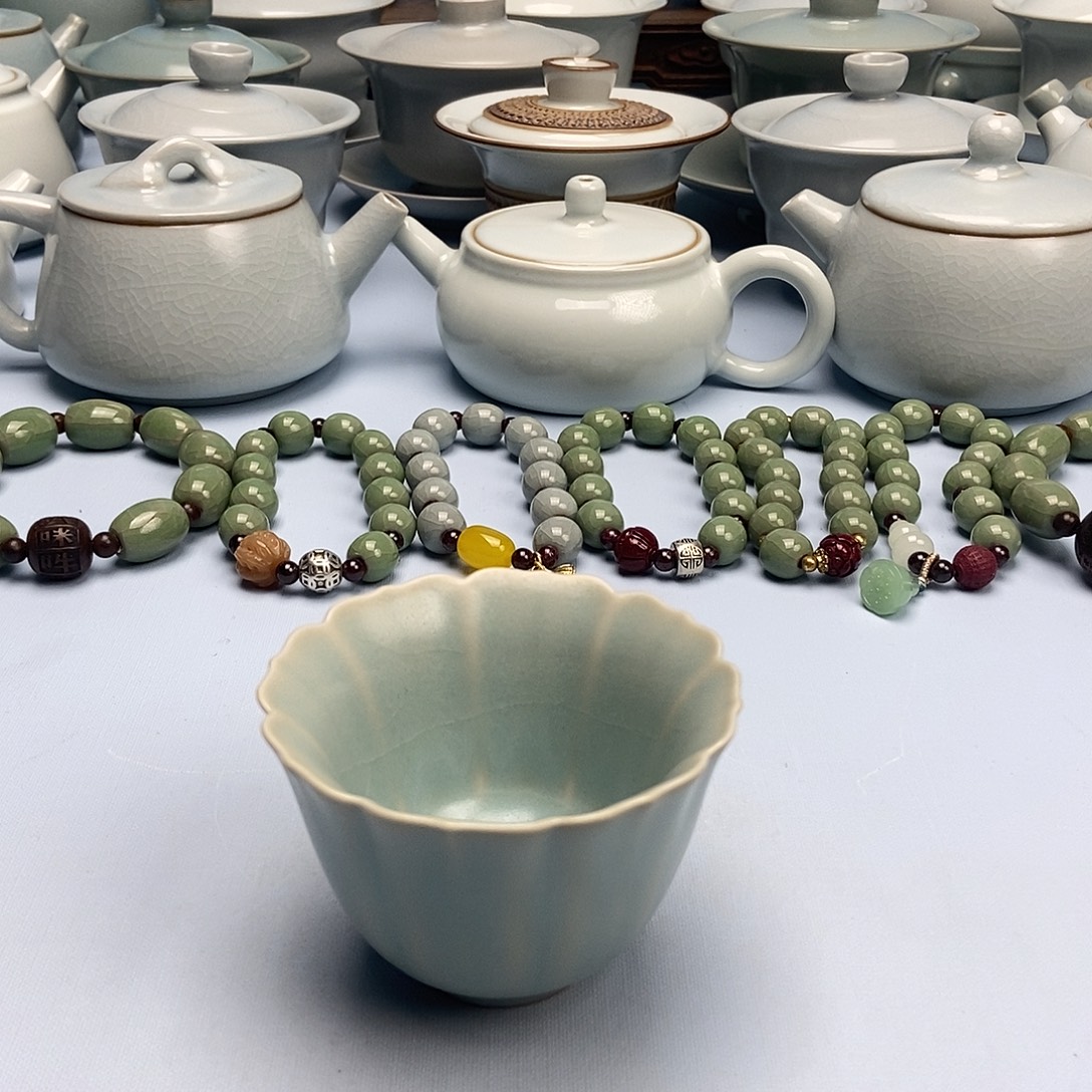杯仿古釉葵口杯原矿原釉原产地