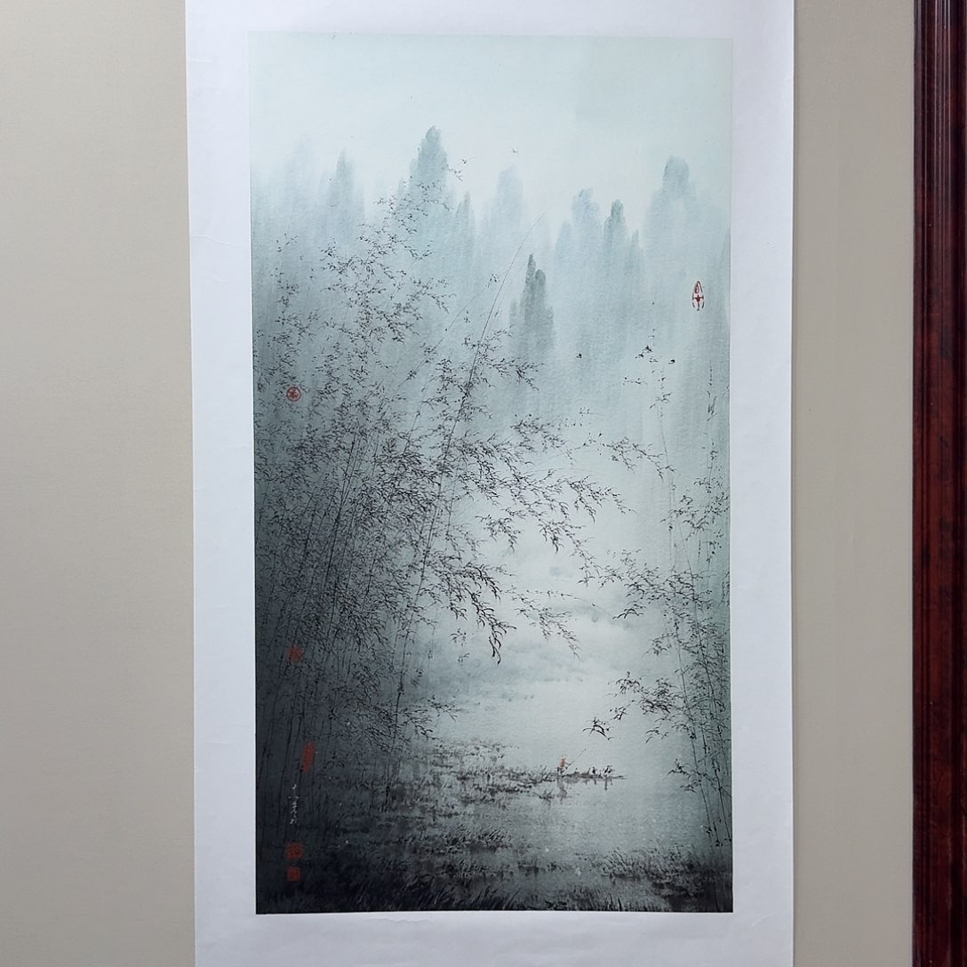 国画木春纯手绘作品100✖️55终身保真