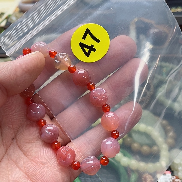 玛瑙/玉髓手链未镶嵌C****u手串