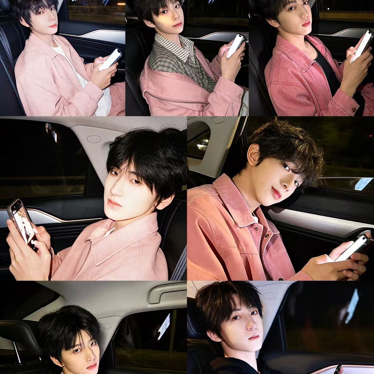 ［TF家族］粉衣双人自选 二创高清厚卡自制亲签卡背