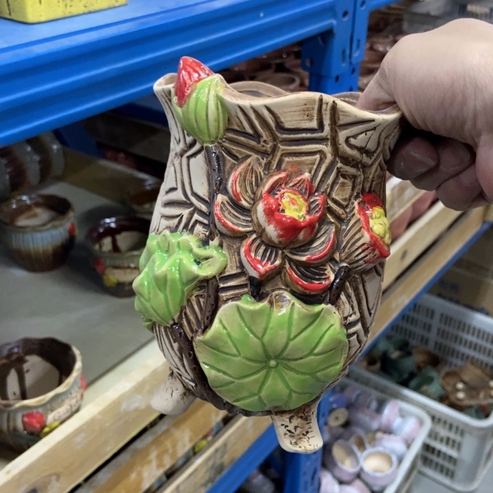 陶瓷花盆单场满9.9发11*16