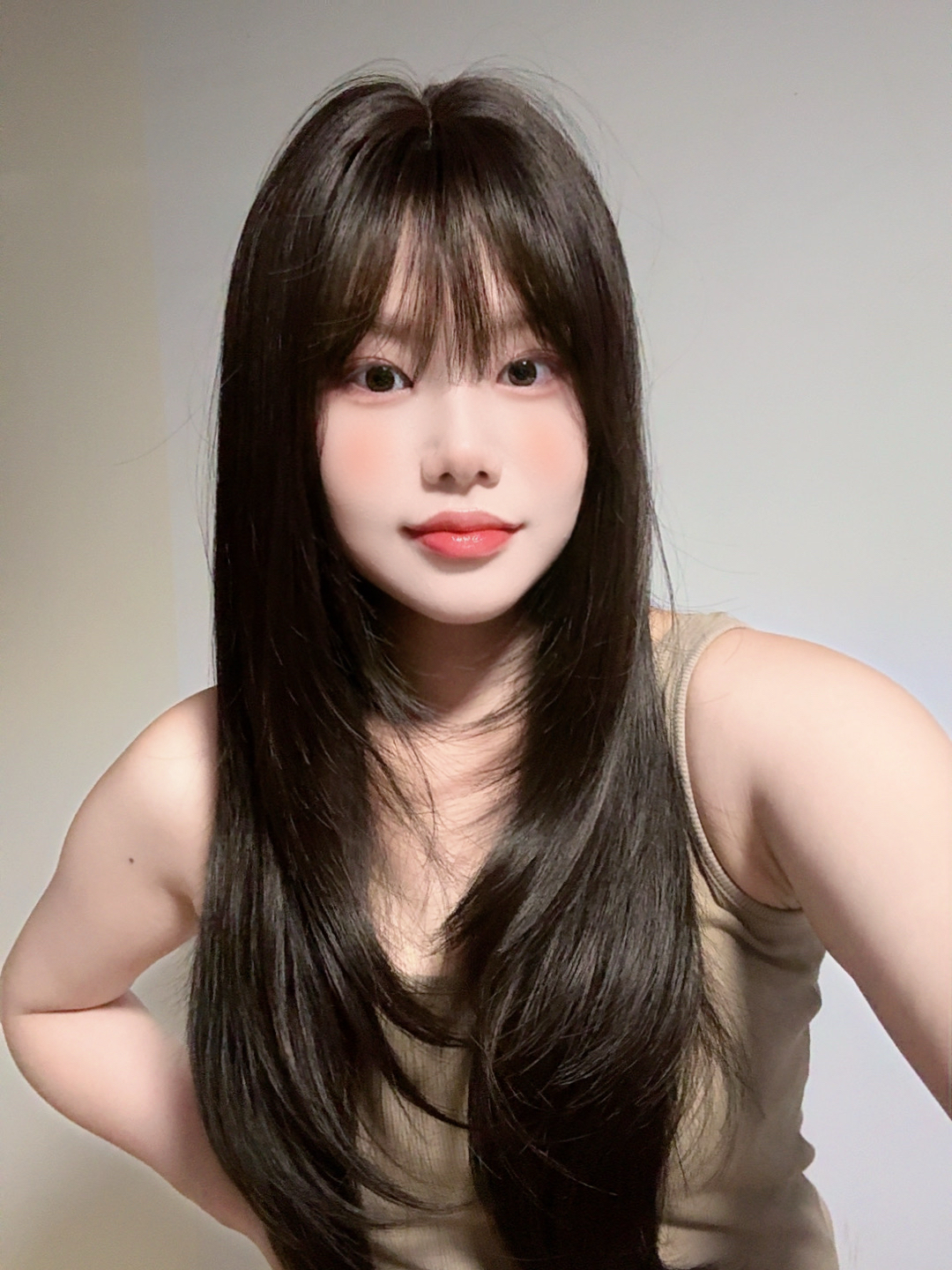【告白气球】盒子假发女高层次长直发日常减龄修颜假发自然款全头套