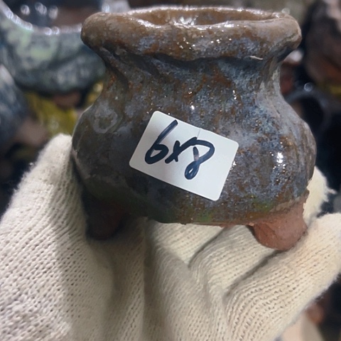 红陶粗陶花盆手工