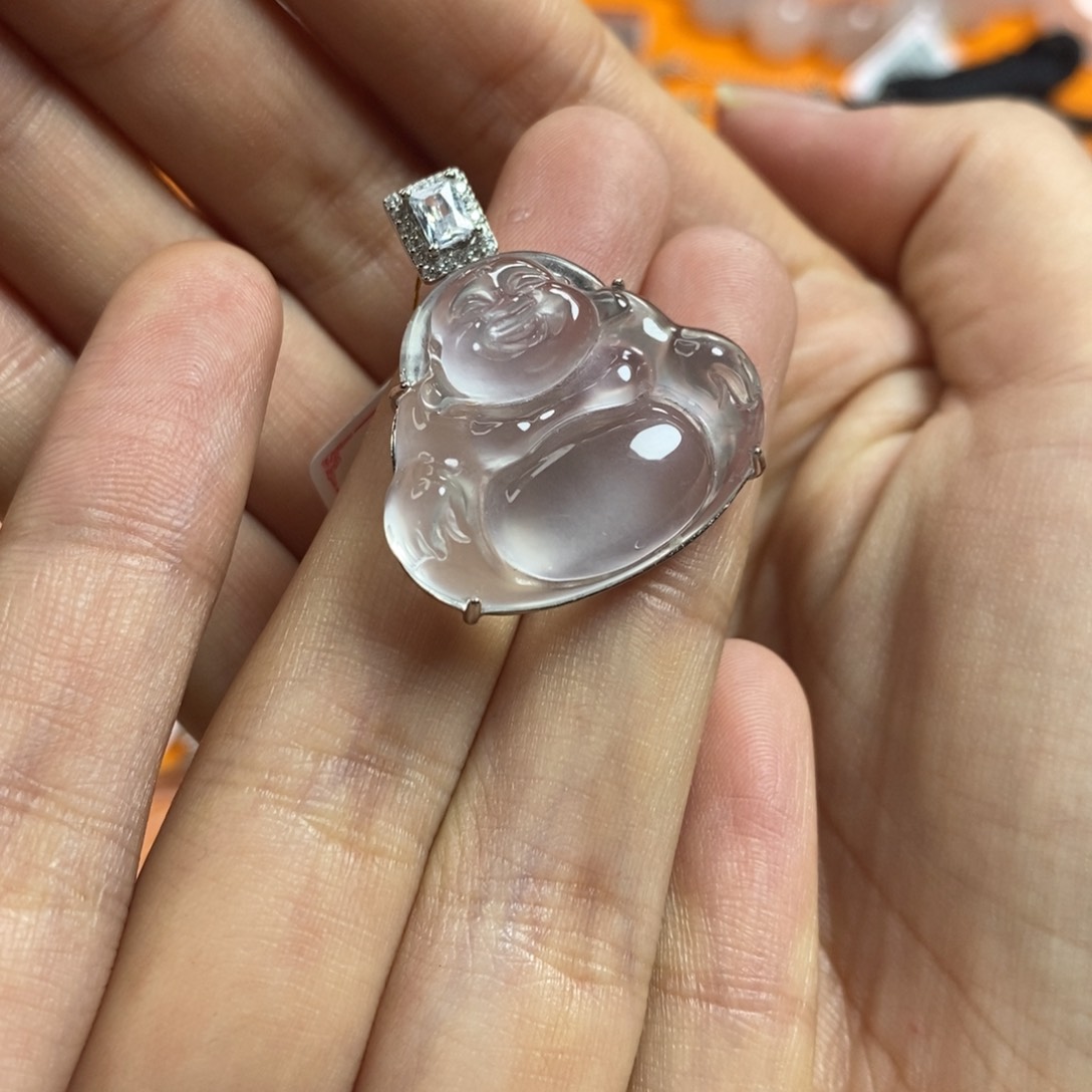 石英质玉颈饰银S925镶嵌婧***丝